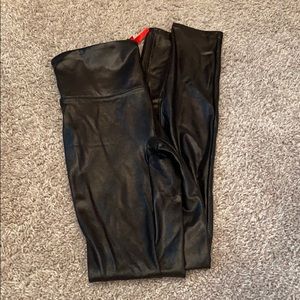SPANX Faux Leather Leggings